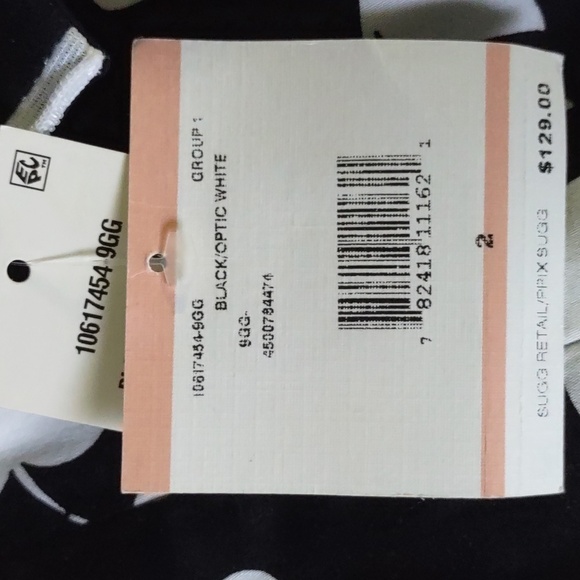 Anne Klein Black and White A Line Belted Dress Size 2 Resortwear - Picture 6 of 7